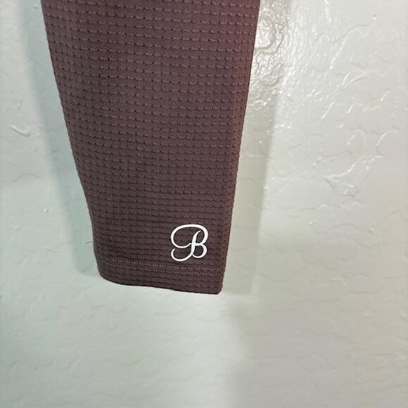 Bombshell Sportswear Leggings Womens Small Mauve Thigh-High Sock Stripe Made USA - Picture 4 of 10